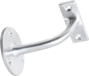 Hand Rail Bracket Satin Chrome P75mm Backplate 56mm