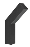 JNF IN.14.601 Hook (Aluminium) Overall Size : 16mm x 45mm Available In 3 Colours : Black ,Polished Chrome ,Satin Chrome