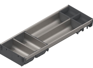 BLUM ORGA-LINE Cutlery Insert M heightt 98.50mm,width 192mm x length 450-550mm ( 3 sizes ) NL  ( Includes 2 medium & 2 small trays)