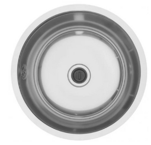 MERCER ER105 VISO ROUND SINGLE BOWL UNDER MOUNT WITH & WITHOUT OVERFLOW 304 & 316