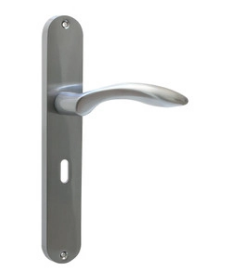 Sylvan Trento Lever Keyhole Long Plate Satin Chrome