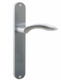 Sylvan Trento Longplate Passage Unpunched Handle Satin Chrome