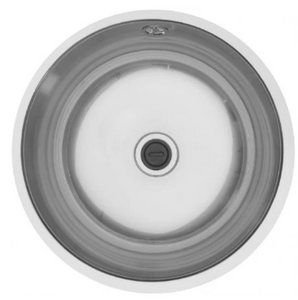 MERCER ER106 ANELLO ROUND SINGLE BOWL TOP MOUNT WITH & WITHOUT OVERFLOW 304 & 316