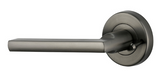 Sylvan Asti Privacy & Wardrobe Lever Handle Set Satin Nickel and Graphite Finish