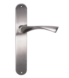 Sylvan Monza Longplate Unpunched Handle Satin Nickel