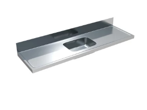 MERCER CLASSICLINE STAINLESS STEEL 600 SERIES C4-600 CABINET MOUNT BENCH