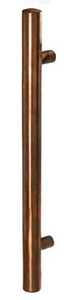 MILES NELSON COPPER PULL HANDLE NATURAL FINISH 600MM (PAIR) ROUND & SQUARE