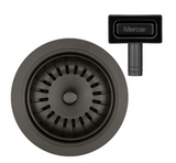 MERCER AURORA WASTE RECTANGLE OVERFLOW  IN 4 COLOURS - GUN METAL, BLACK. COPPER, BRASS.