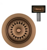 MERCER AURORA WASTE RECTANGLE OVERFLOW  IN 4 COLOURS - GUN METAL, BLACK. COPPER, BRASS.