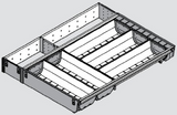 Blum ORGA-LINE Combination Insert M height 98.5mm, length 450mm-550mm ( 3 sizes ), width's 377mm ( Full cutlery set + narrow void )