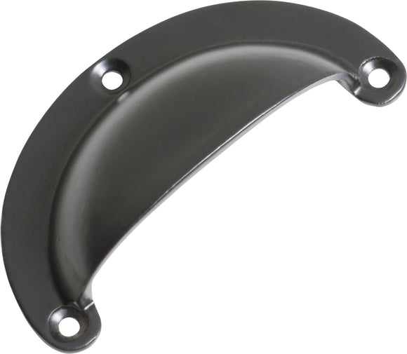 Drawer Pull Classic Large Iron Matt Black L100xH40mm