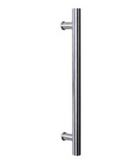 Sylvan Door Pull 32mm Dia x 400mm b/c 520mm Overall Supplied As a Pair Satin Stainless   Finish