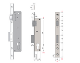 Sylvan Euro Cylinder Roller Bolt Mortice lock Satin Stainless Steel Finish