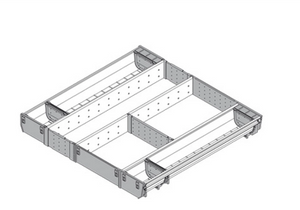 Blum ORGA-LINE Utensil Kitset for M height 98.5mm, length 550mm,Draw front depth 524mm,width's 600mm - 900mm available for 3 sizes