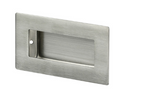 Sylvan Square Flush Pull 102 x 51 x 12mm & 120 x 41 x 14mm overall  - Stainless steel Finish