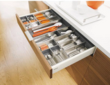 Blum ORGA-LINE Utensil Kitset for M height 98.5mm, length 550mm,Draw front depth 524mm,width's 600mm - 900mm available for 3 sizes