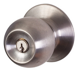 Sylvan Quest Double Cylinder Entrance Set (key both sides) Polished Brass & Stainless Steel