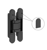 JNF IN.05.061.CB Plastic Covers for Coplan Hinge Finsh : Satin Chrome (grey) & Black