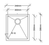 San Sink Stainless Steel AN3530 - Anzio Delta Range 1.0mm