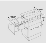 San Stainless Steel Bin UB400-13NS Ubstor Bin