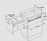 San Stainless Steel Bin UB400-13S Ubstor Bin