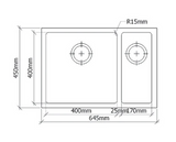 San Sink Stainless Steel 200-60 Left Geneva Titan premium Range 1.2mm