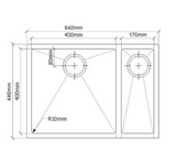 San Sink Stainless Steel AN4015-4040 Right Lisbon Delta Range 1.0mm