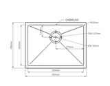 San Sink Stainless Steel 100-55 London Titan premium Range 1.2mm