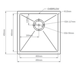 San Sink Stainless Steel 100-40 Marseille Titan premium Range 1.2mm