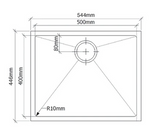 San Sink Stainless Steel AN-NAC5040 Valencia Nano Coloured Sinks