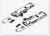 Blum Tandembox  antaro S0 TIP-ON  BLUMOTION  Unit/latch set 0-10kg  with adapters length 270mm T60B3030