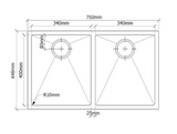 San Sink Stainless Steel AN3440/3440-Seville Delta Range 1.0mm