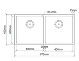 San Sink Stainless Steel 200-90 Vienna Titan premium Range 1.2mm