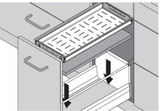 Blum ORGA-LINE  Drip Tray for Width 300mm front - length 500mm-550mm  pull outs stainless steel