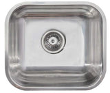 San Sink Stainless Steel E-100S	Atlas Eco Range .9mm Single Bowl